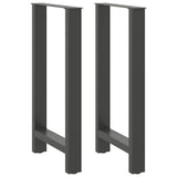 Bar Table Legs Anthracite 2 pcs 40x cm Steel 4013326