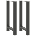 ZNTS Coffee Table Legs Anthracite 2 pcs 40x cm Steel 4013326