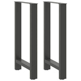 ZNTS Coffee Table Legs Anthracite 2 pcs 40x cm Steel 4013326