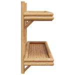 Wall Shelf with Shelf Brown 100 x 26 x 60 cm Bamboo 4107162