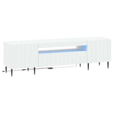 LED TV Cabinet White Engineered Wood 896465