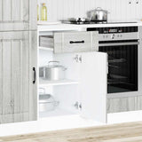 Kitchen Base Cabinet Lucca Grey Sonoma Engineered Wood 853713