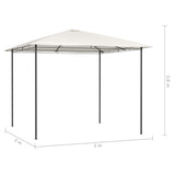Gazebo 3x3x2.6 m Cream 160 g/m 313608