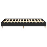 Bed Frame No Mattress Black 120x190 cm Small Double Engineered Wood 861076