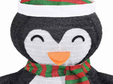 Snow Penguin Figure Black and white Fabric, steel 120 cm 328502