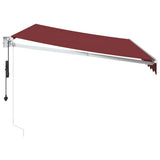 Automatic Retractable Awning Burgundy 350x250 cm 3215304
