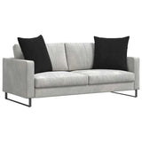 Sofa Pillows 2 pcs Black 80 x 80 cm Corduroy Fabric 42014063
