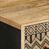 Highboard 60x33.5x100 cm Solid Rough Wood Mango 4018658