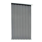 Garden Log Storage Shed Galvanised Steel 163x83x154 cm Grey 44959