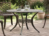Garden Table Bronze 90x75 cm Cast Aluminium 4002807