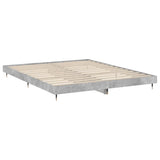 Bed Frame without Mattress Concrete Grey 200x200 cm 832113