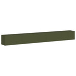 ZNTS Planter Olive Green 360x40x40 cm Cold-rolled Steel 860699