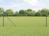 Hexagon Fence Grey 1.4 x 10 m PVC 42005501