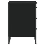 ZNTS Bedside Cabinet Black 40x41x60 cm Engineered Wood 848524