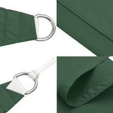 ZNTS Sunshade Sail Oxford Fabric Rectangular 2.5x5 m Dark Green 135484
