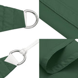 Sunshade Sail Oxford Fabric Rectangular 6x7 m Dark Green 135497