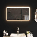 LED Bathroom Mirror Transparent 70 x 40 cm Tempered Glass 42045814