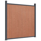 Fence Panel Brown 1045x186 cm WPC 3282803