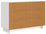 Sideboard High Gloss White 89 x 34.5 x 80 cm Engineered Wood 893959