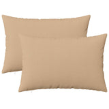 Cushion with Pillow HEERLEN 2 pcs Cream Fabric 927694
