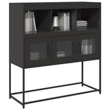 Sideboard Black 100.5x39x107 cm Cold-rolled Steel 853416