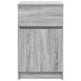Bedside Cabinets 2 pcs Grey Sonoma 39x35x65 cm Engineered Wood 861330