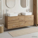 Bathroom Cabinet Set 3 pcs Artisan Oak 53 x 34.5 x 63 cm 3405866