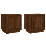 Bedside Cabinets 2 pcs Brown Oak 44x35x45 cm Engineered Wood 819851