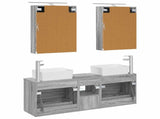 Bathroom Furniture Set 5 pcs Grey Sonoma 3406844