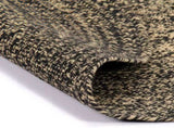 Handmade Rug Jute Black and Natural 120 cm 133726