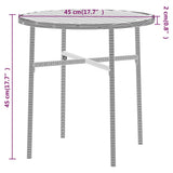 Garden Dining Set Black Poly Rattan, Powder-Coated Steel, PP board 3098028