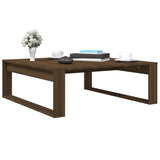 ZNTS Coffee Table Brown Oak 100x100x35 cm Engineered Wood 816001