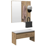 Hallway Furniture Set Artisan Oak Engineered Wood 857020