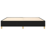 Box Spring Bed Frame Black Double Fabric 3121210