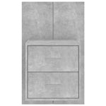 Wall-mounted Bedside Cabinets 2 pcs Concrete Grey 810998