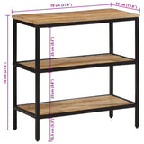 Console Table 70x35x70 cm Solid Rough Wood Mango 374072