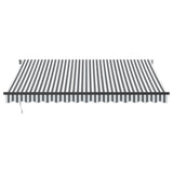 Manual Retractable Awning with LEDs Anthracite&White 400x350 cm 3215809