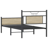 Bed Frame without Mattress Sonoma Oak 75x190 cm Small Single Engineered Wood 4106970