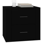 ZNTS Bedside Cabinet Black 50x39x47 cm 816705