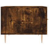 Coffee Table Smoked Oak 50x50x40 cm Engineered Wood 829374
