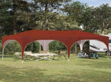 Pop-up Party Tent 575 x 288 x 245 cm Terracotta Oxford Fabric 42019886