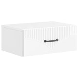 Wall-Mounted Bedside Cabinet High Gloss White 49 x 34.5 x 20 cm 898963