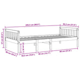 Children's Bed without Mattress 90x200 cm Solid Wood Pine 855027