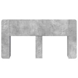 Headboard Cabinet with Storage Concrete Grey Engineered Wood 8001213