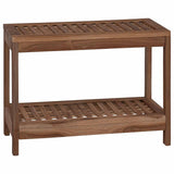 Bathroom Side Table Natural 60 x 30 x 45 cm Solid Teak Wood 42024291