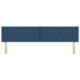 Headboard with Headboard Blue 200 cm Faux Leather 42007286