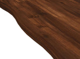 Live Edge Table Top 120 x 60 x 3.5 cm Rectangular Dark Brown 938623