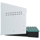 Chicken Nesting Box 2 Compartments Wall-Mounted Galvanised Steel 4104891