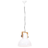 320538 Industrial Hanging Lamp 25 W White Round 40 cm E27