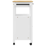 Kitchen Trolley MONZA 84x40x88.5 cm Solid Wood Pine 376108